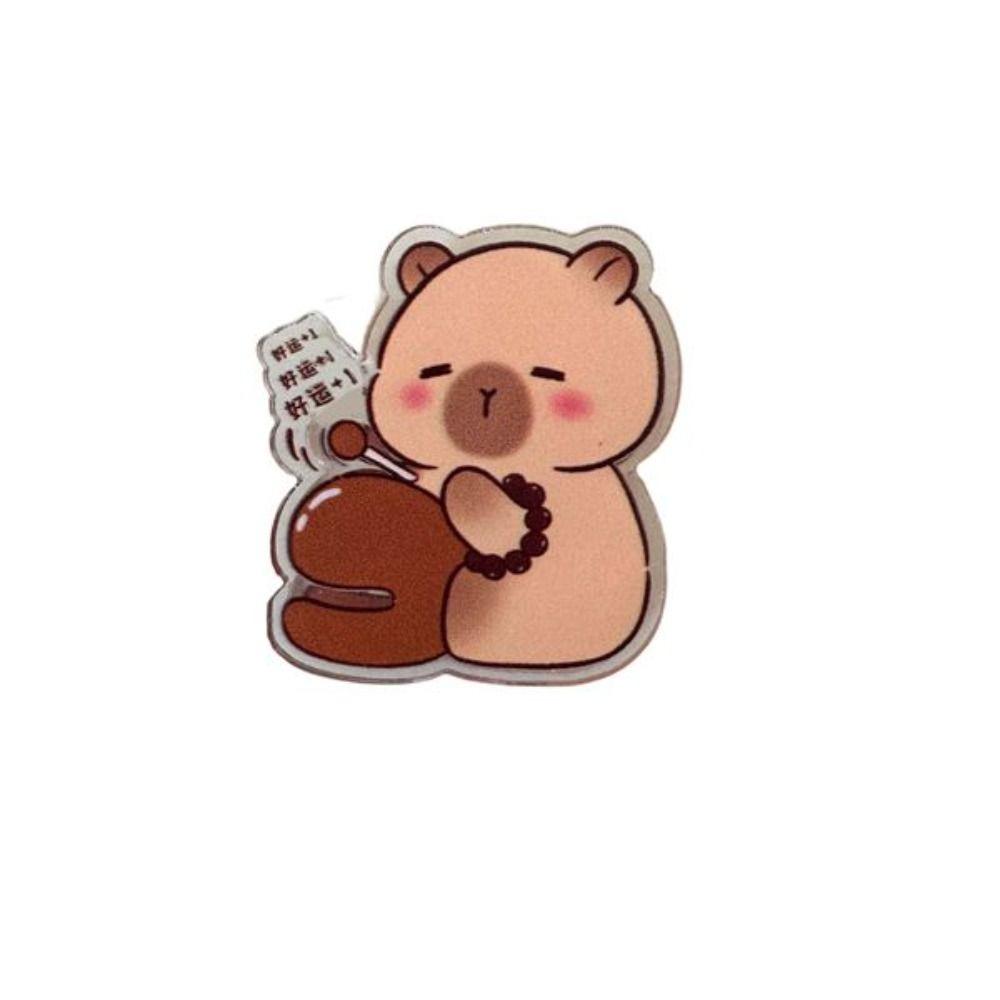 Цветок Капибара Брошь Животное Животное Значок Изысканный Мультфильм Акриловая Булавка Девушка
