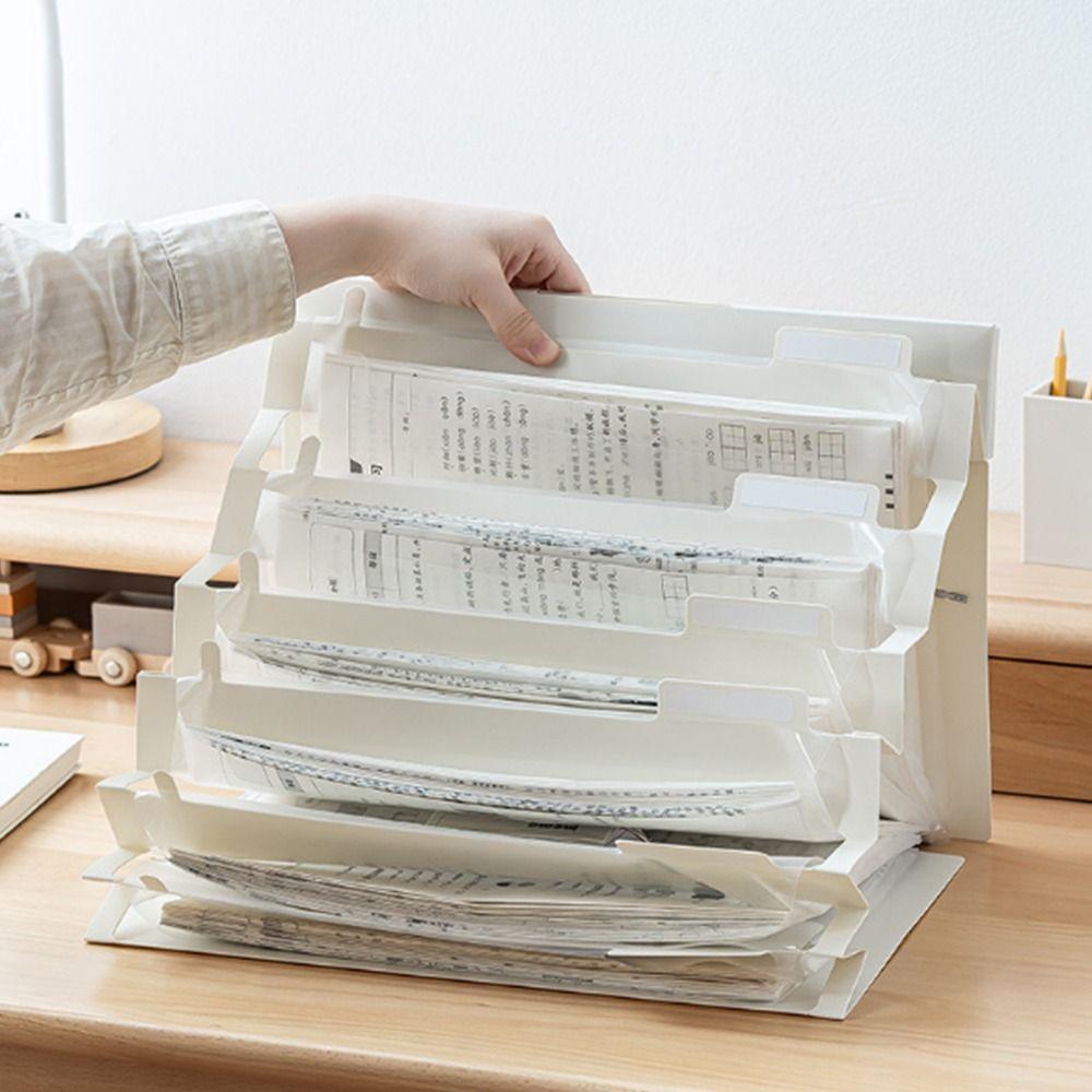 Large Capacity Expanding File Folder Portable Expandable Documents Case Paper Sorting