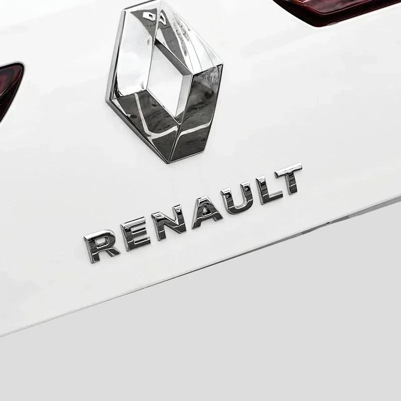 3D ABS car Letter Rear tail trunk Emblem badge sticker For Renault Megane 2 3 4 RS Grand Scenic Clio Captur Duster Trafic Logan Y555