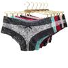 Sexy Lace Women Panties Cotton Underwear Girls Bow Briefs New Ladies Bikini 6 Pcs/set