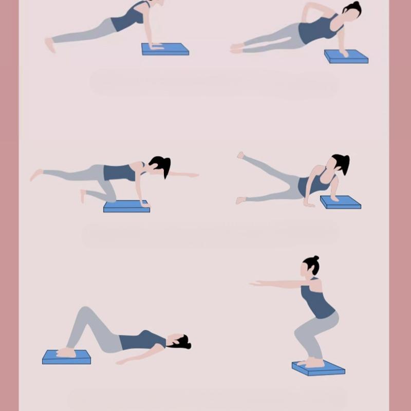 Мат для балансировки, Мягкая педаль, Плоская поддержка, Йога-фитнес, Жим лежа, Коврик для коленей, Мягкое сложение, Тренировка на брюшном колесе, Амортизация, Нескользящий