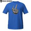 Silver Middle Finger T-Shirt – Female Hand with Long Nails and Rings Graphic Tee