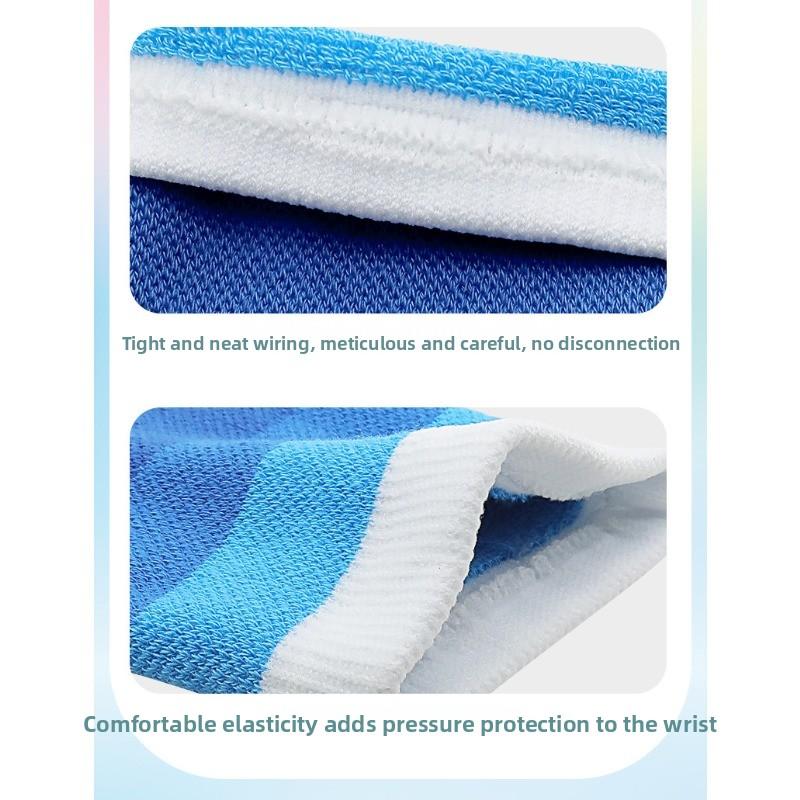 Exercise Cycling Running Fitness Basketball Badminton Wristband for Protection Against Sweat and Sprains Colorful Cotton Towel for Wrist Protection