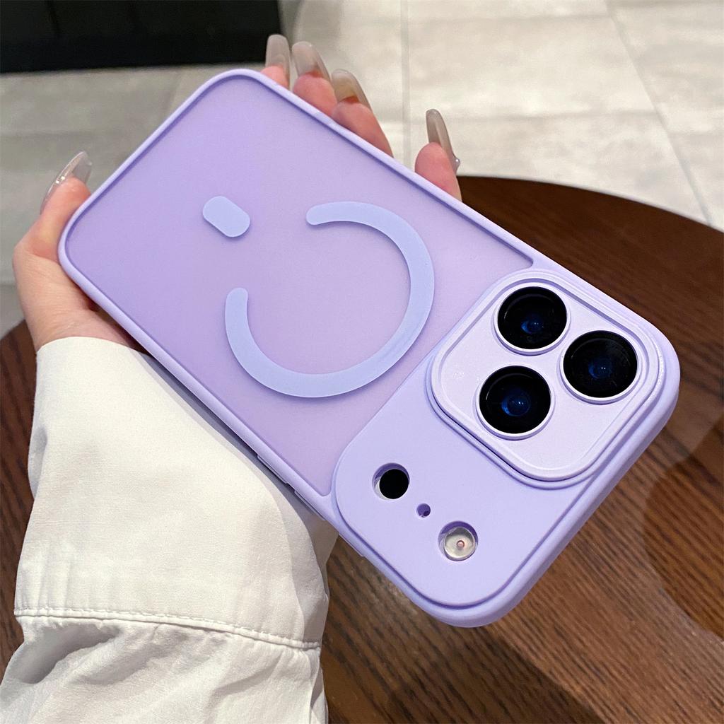Защита камеры Для iPhone 17Air 17Pro 17 Полупрозрачный жесткий Магнитный чехол Для iphone 16 15 14 13 12 Pro Max Противоударный чехол