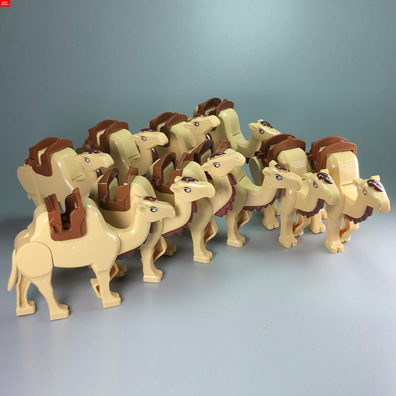 Кирпичики MOC Джунгли Подлесок Лесное животное Обезьяна Коза Жираф Птица Ночная сова Аксессуары Строительные блоки Игрушки-друзья Подарки