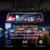 10-дюймовый IPS полный сенсорный экран 1080P видеорегистратор Автомобильный видеорегистратор камера заднего вида видеорегистратор G-сенсор парковочный монитор