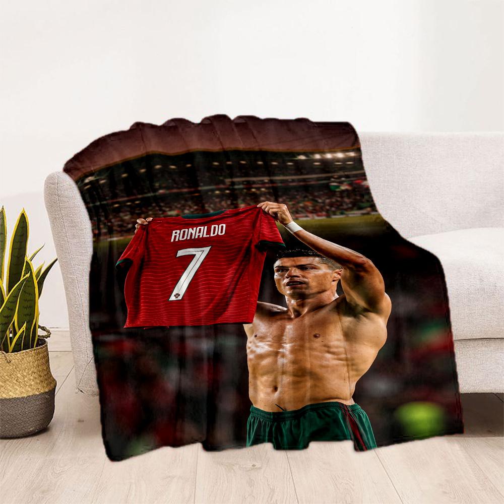 Cristiano Ronaldo 63 Blanket Comfortable Perfect for Office Bed Livingroom Four Seasons Universal Warmthful Decor Gift for Travel Home Birthdays