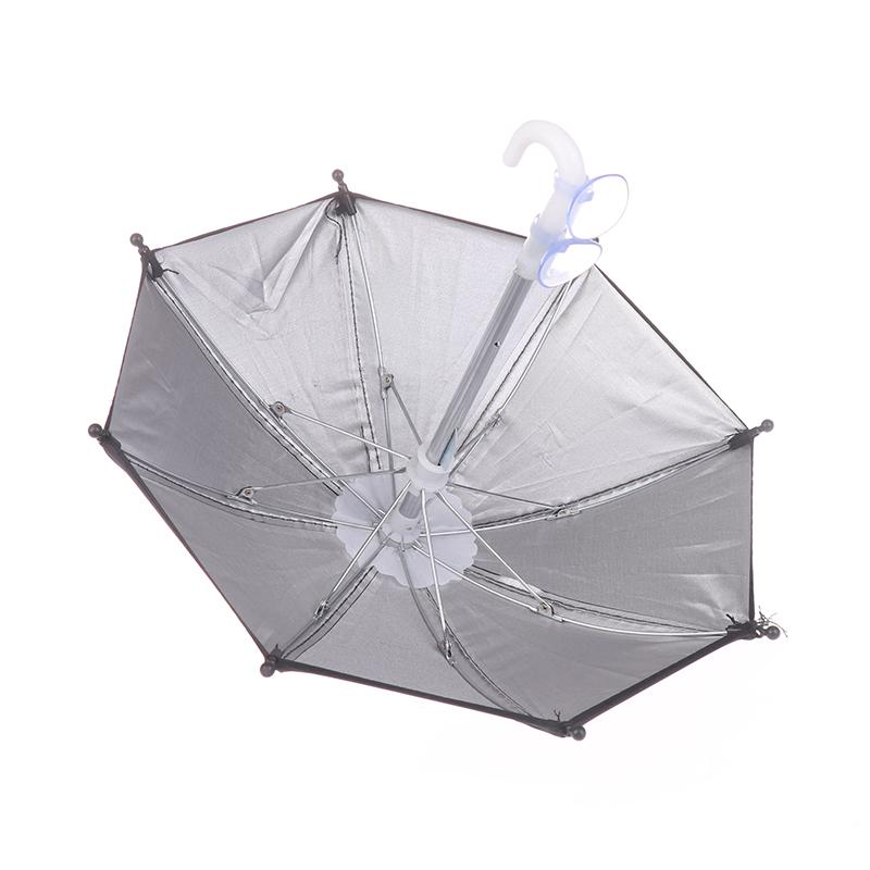 Auto Portable Mobile Phone Holder Car Mini Sunshade Rainproof Bike Motorcycle Decoration Umbrella Phone Stand Bracket Umbrella