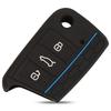 Чехол для брелока с силиконовым покрытием jingyuqin с 3 кнопками для VW Polo 2016 Golf 7 MK7 для Skoda Octavia Combi A7 для SEAT Leon Ibiza CUPTRA