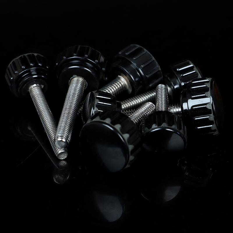 M4 M5 Нейлоновый винт с накатанной головкой и круглой пластиковой головкой, ручка с накатанной головкой, бакелит