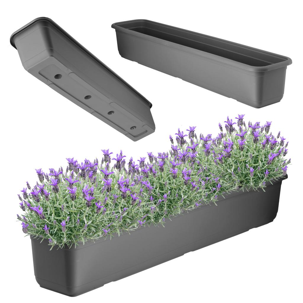 KADAX Skrzynka Balkonowa 40cm Doniczka Na Kwiaty