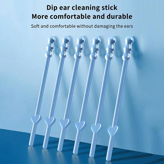 24Pcs Earwax Removal Adhesive Swab Disposable Ear Wax Removal Stick Sticky Ear Cleaning Picks Ear Care Tools