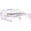 VidaXL Daybed with Trundle Bed and Mattress Blue 80x200 Cm Velvet 3196945