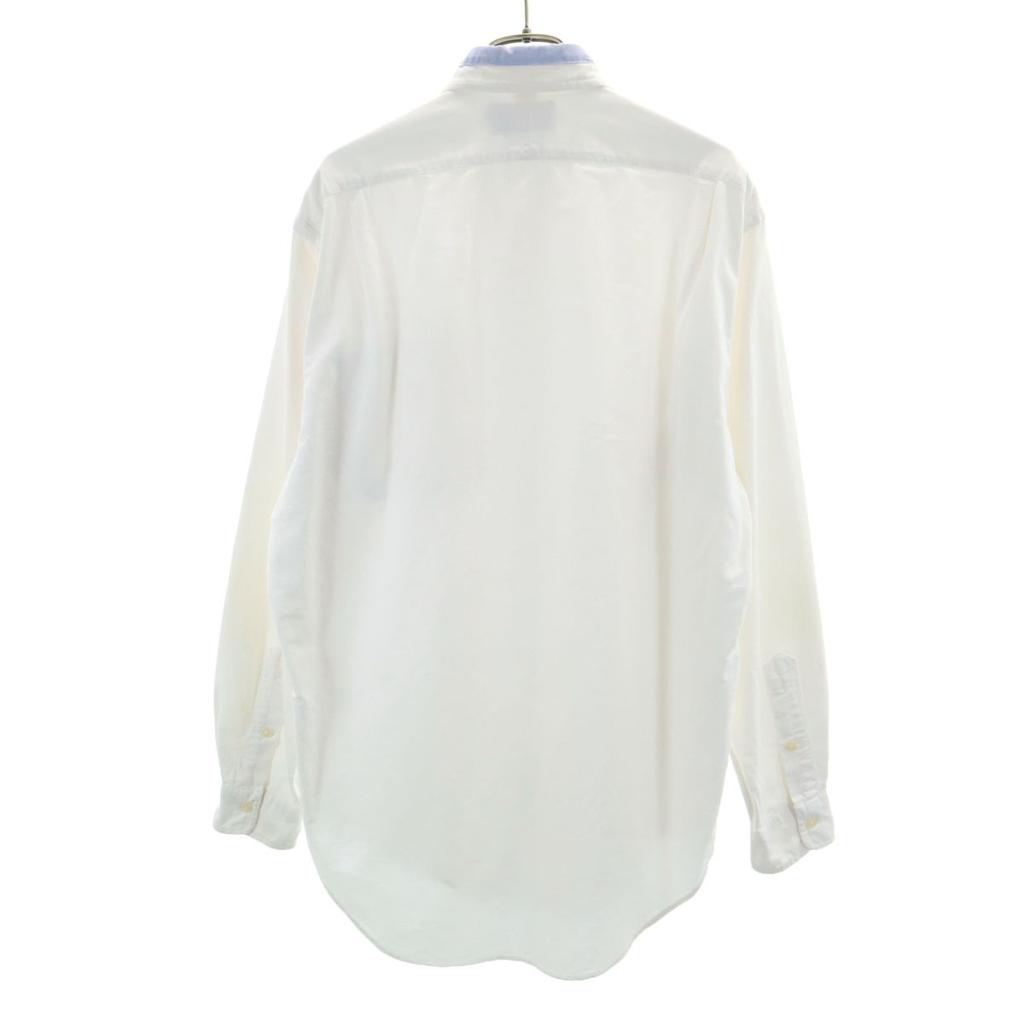 RRL 90-е годы Старая бирка с инициалами красная 3 звезды Рубашка с длинным рукавом на пуговицах S белая Мужская Б/У