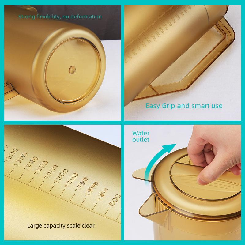 Пластиковый чайник для холодной воды большой емкости со шкалой для сока, чая и мерной доской