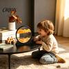 Creative Souvenir Making Kit Moving Sand Art Picture Liquid Motion, 3D Deep Sea Sandscape Quicksand Decor, Round Complete Supplies Glass Frame Display