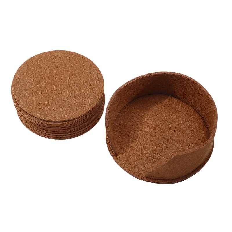 10 шт. Круглая фетровая подставка под стакан для обеденного стола, защитная подкладка, термостойкая подставка под чашку, подставка под кружку для кофе и чая