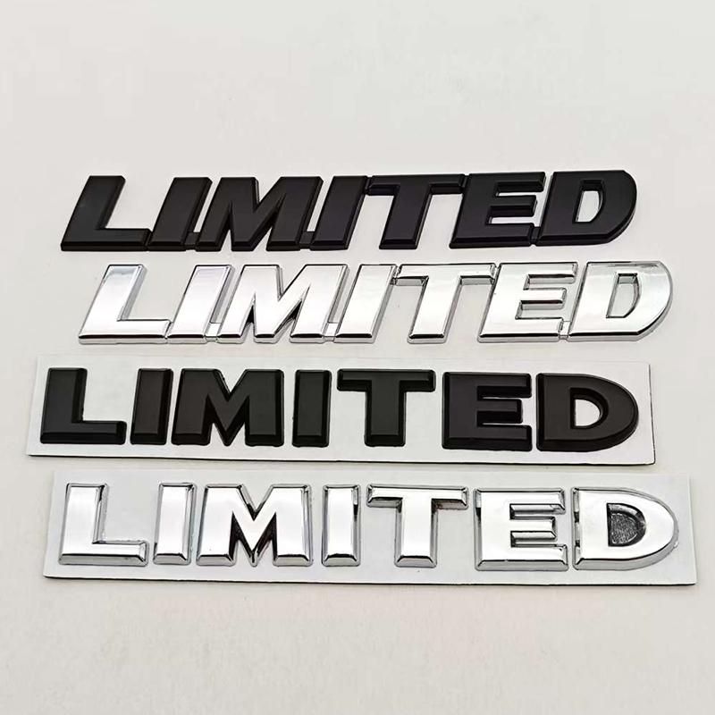 3D Metal Car Letters Logo LIMITED Rear Trunk Badge Sticker Emblem For JEEP Grand Cherokee Overland Compass Wrangler Accessories ALY1