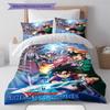 Dragon Quest Pattern Bedding Set Quilt Cover Pillowcase Home Decor Gift (1 * duvet cover + 2 * pillowcase, without core)