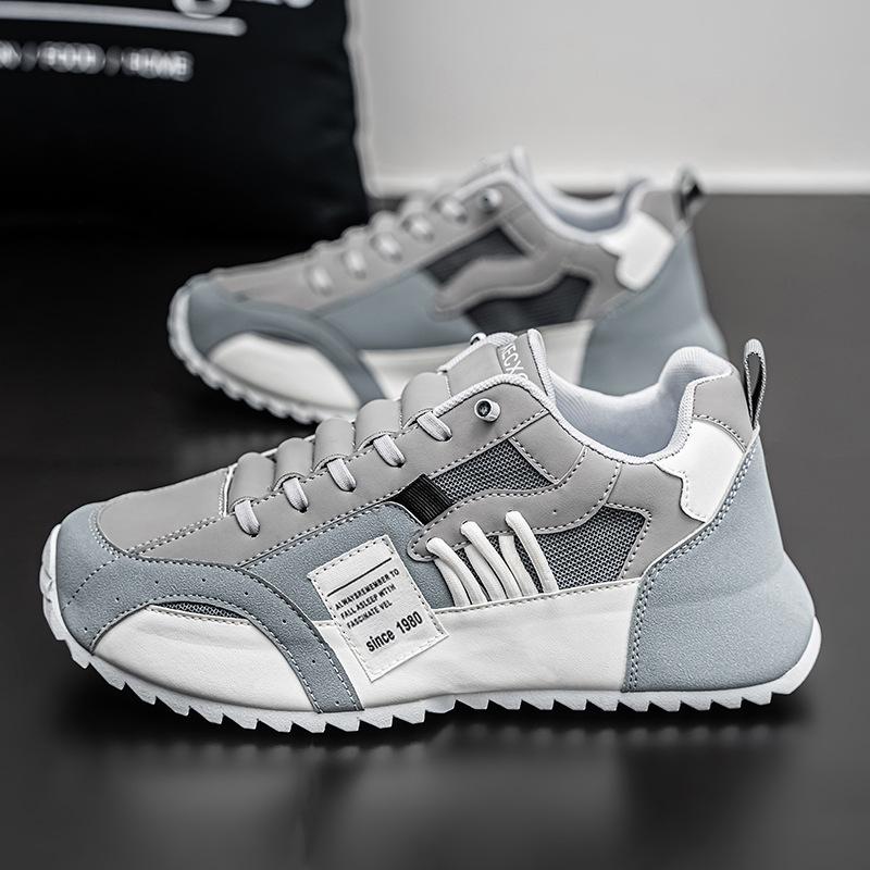 Новые мужские спортивные туфли большого размера 47 48, удобные дышащие повседневные туфли на шнуровке, туфли с круглым носком, кроссовки для мужчин, теннис