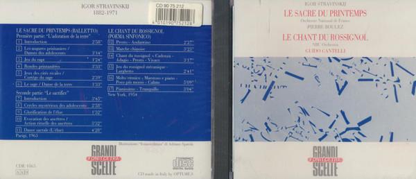 CD ИГОРЬ СТРАВИНСКИЙ, НАЦИОНАЛЬНЫЙ ОРКЕСТР - Весна священная / Песнь соловья CDE1065 Fonit Cetra 1989 Италия Классика Б/У