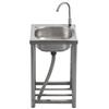 Yu Zhuxun Small Stainless Steel Kitchen Sink with Stand