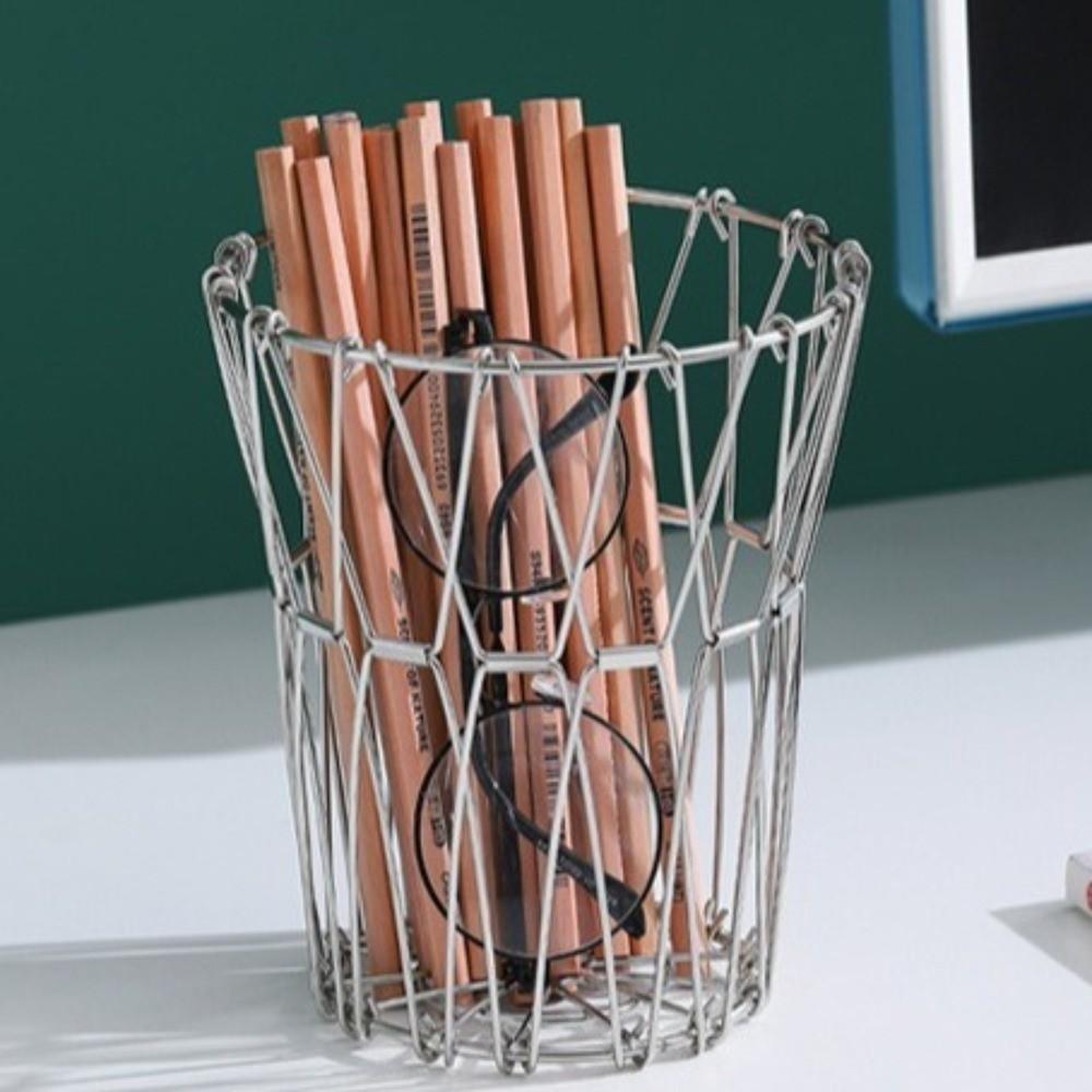 Nordic-style Hollow Structure Foldable Fruit Basket Scalable Modern Candy Dessert Rack Simple Storage Basket Kitchen Organizer