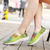 NEW Fashion Women Casual Shoes Slip On Summer Woven Loafers Women's Flats Style Women Breathable Zapatillas Woven Shoes