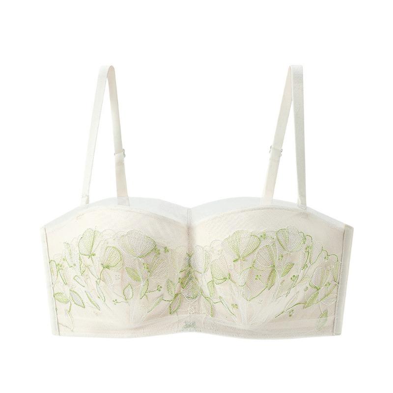 Французское нижнее белье, сетчатый бюстгальтер со съемными бретелями и вышивкой из сладкого кружева
