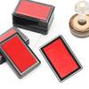 Fast Dry Craft Ink Pad Reusable Rectangular Solid Color Craft Finger Ink Pad for Office