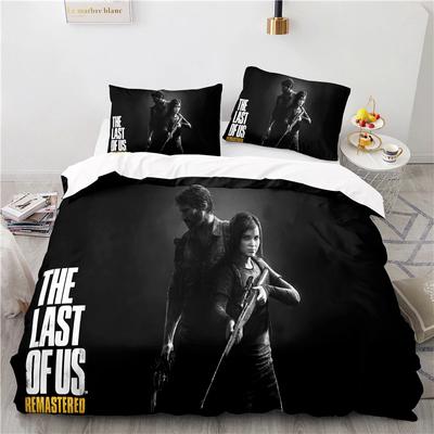 3D-печатная игра The Last of Us Пододеяльник Наволочка Постельное белье Двойной Твин Полный Королева Король Взрослый Дети Постельное белье Пододеяльник