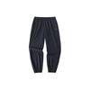 Training Series Solid Color Mid-Rise Loose Breathable Cuffed Knit Sports Pants Women Bottoms Black 962427501-4