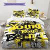 YB  Bedding Quilt Set Quilt Cover Pillowcase Home Decoration Birthday Gift (1 * duvet cover + 2 * pillowcase, without core)