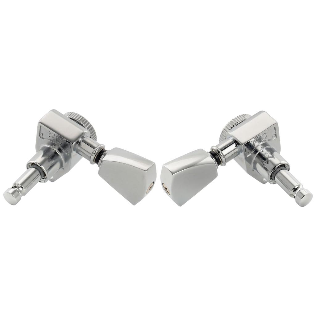 Musiclily Pro R18K L3R3 Locking Gear Keystone for Chrome Tuners, 181 Ratio, Buttons, Acoustic/Electric Guitars,