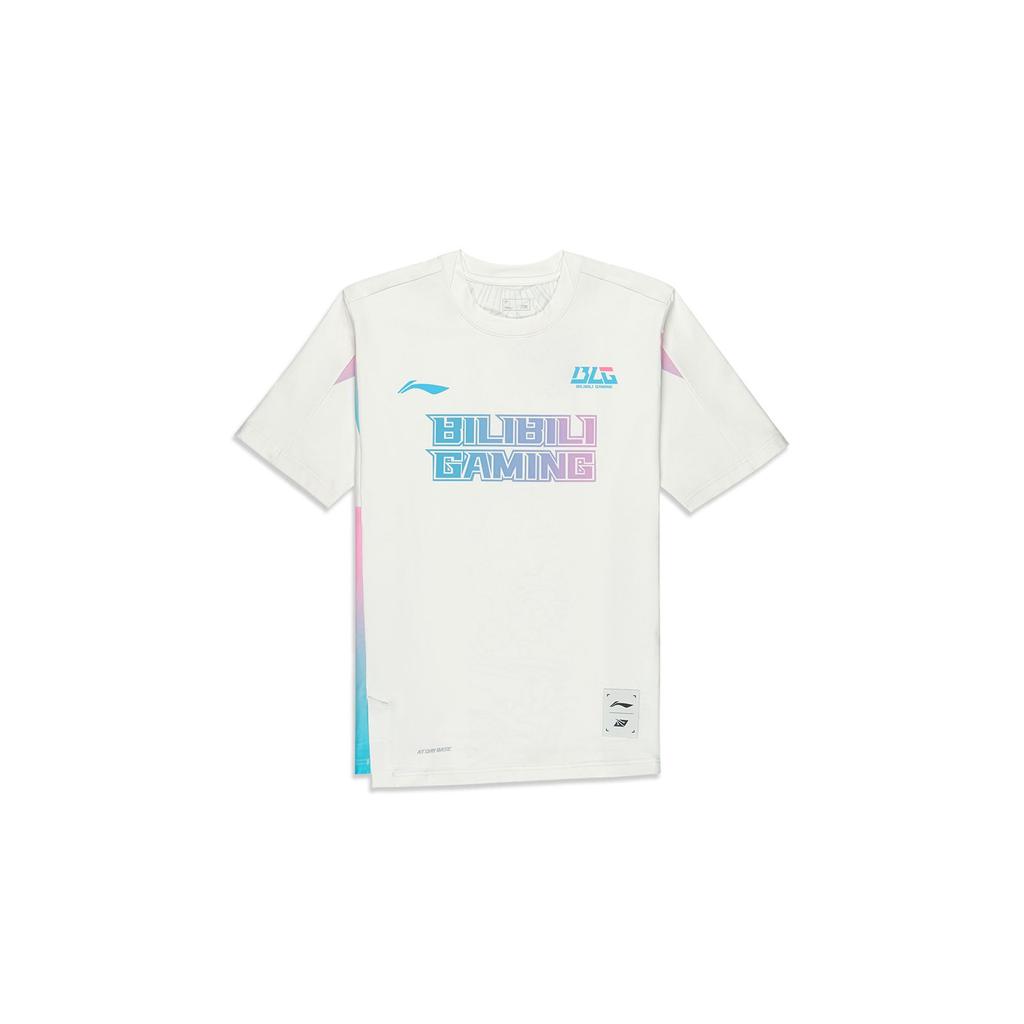 Li Ning Sports Lifestyle Series BLG Team Casual Letter Print Short Sleeve T-Shirt Men Tops White ATST761-1