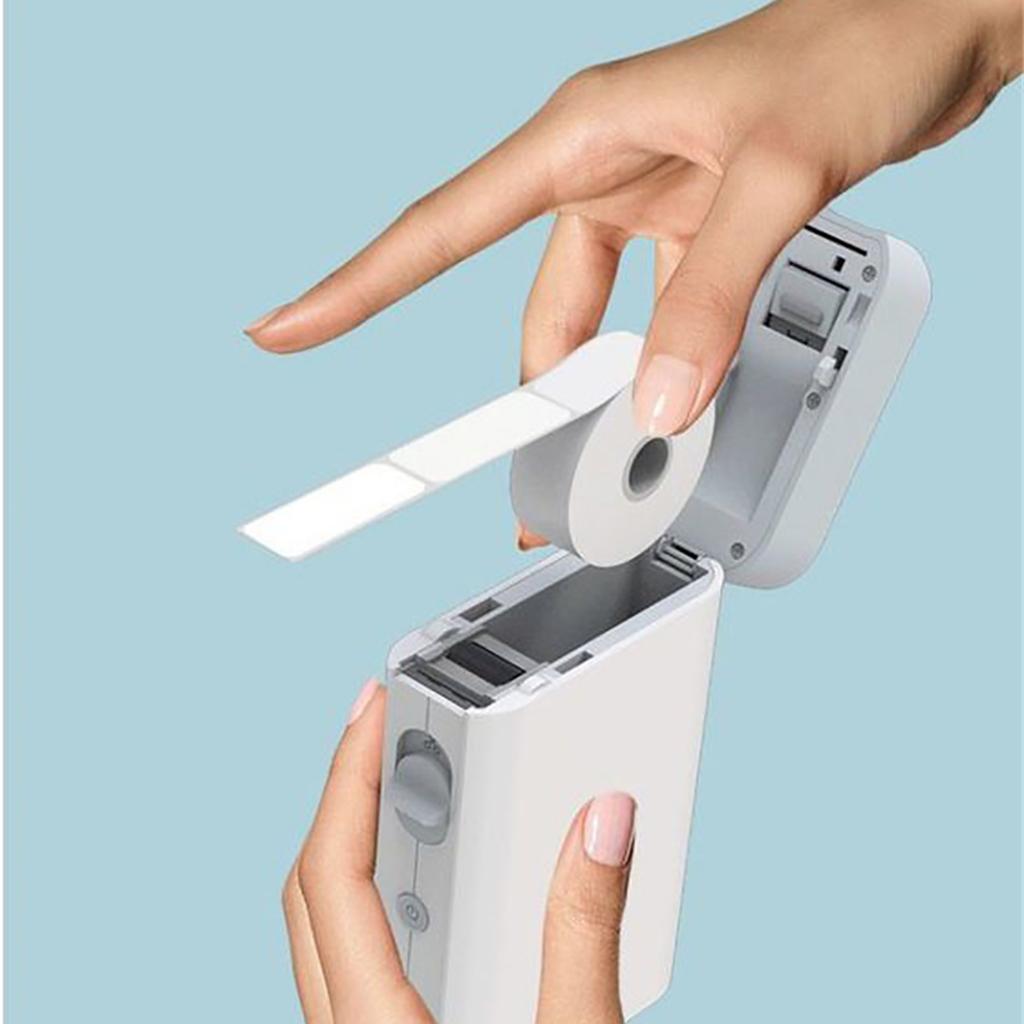 Модернизированный карманный принтер для изготовления этикеток Bluetooth с прямой термопечатью для офиса и дома
