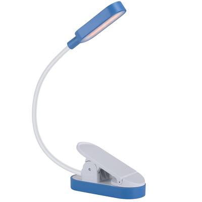 Светодиодная лампа для чтения с клипсой, USB-перезаряжаемая, уход за глазами, 9 светодиодных чипов, 3 настройки цветовой температуры, плавная регулировка яркости, компактная и портативная, 360°