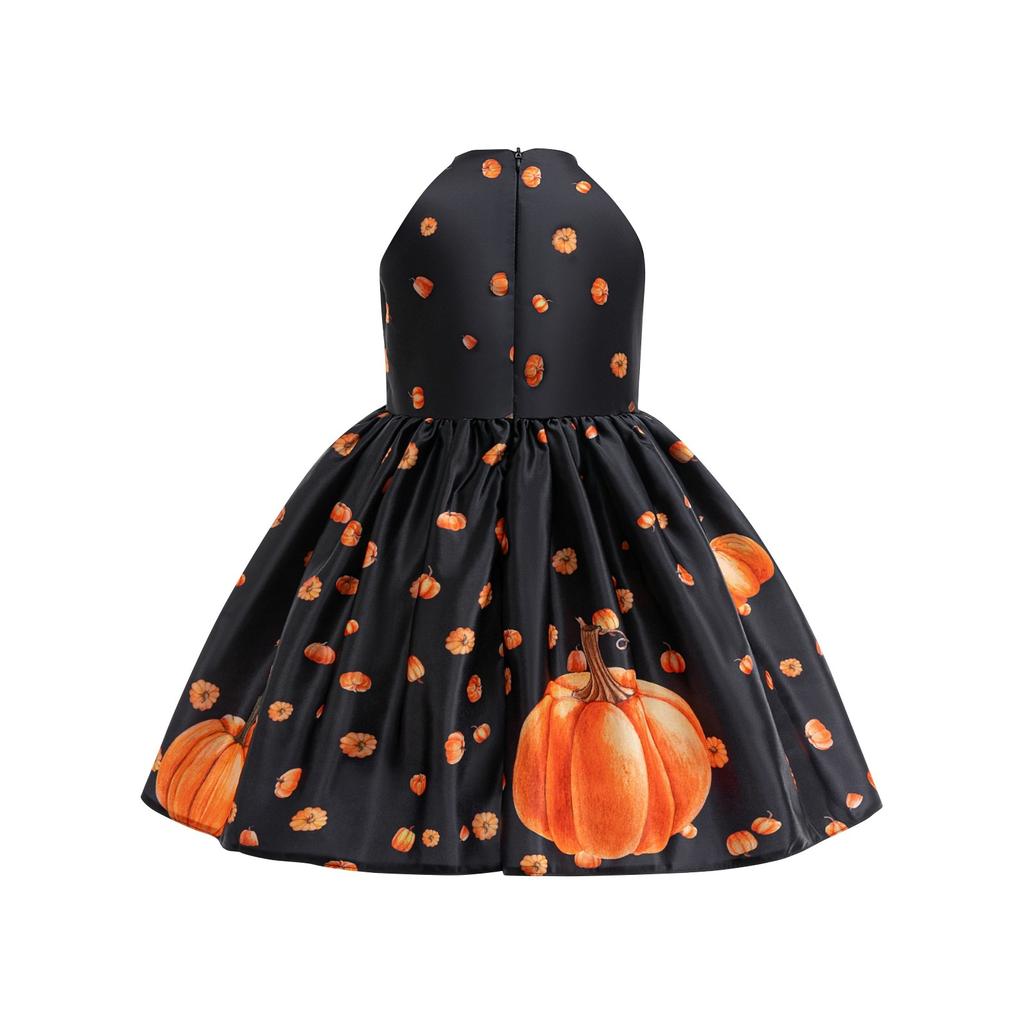 Halloween Baby Girls Dress Printed Dress Witch Role Play Cosplay Costume Masquerade Costume