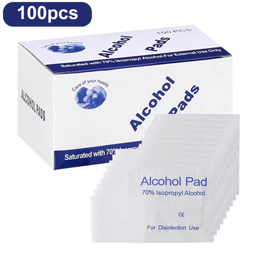 100Pcs Box Disposable Wet Wipe Pad Independent Packaging Mobile Phone Tableware Cleaning Supplies