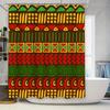 Уникальная шторка для душа в африканском стиле с геометрическими узорами, идеально подходящая для этнического акцента в вашем доме