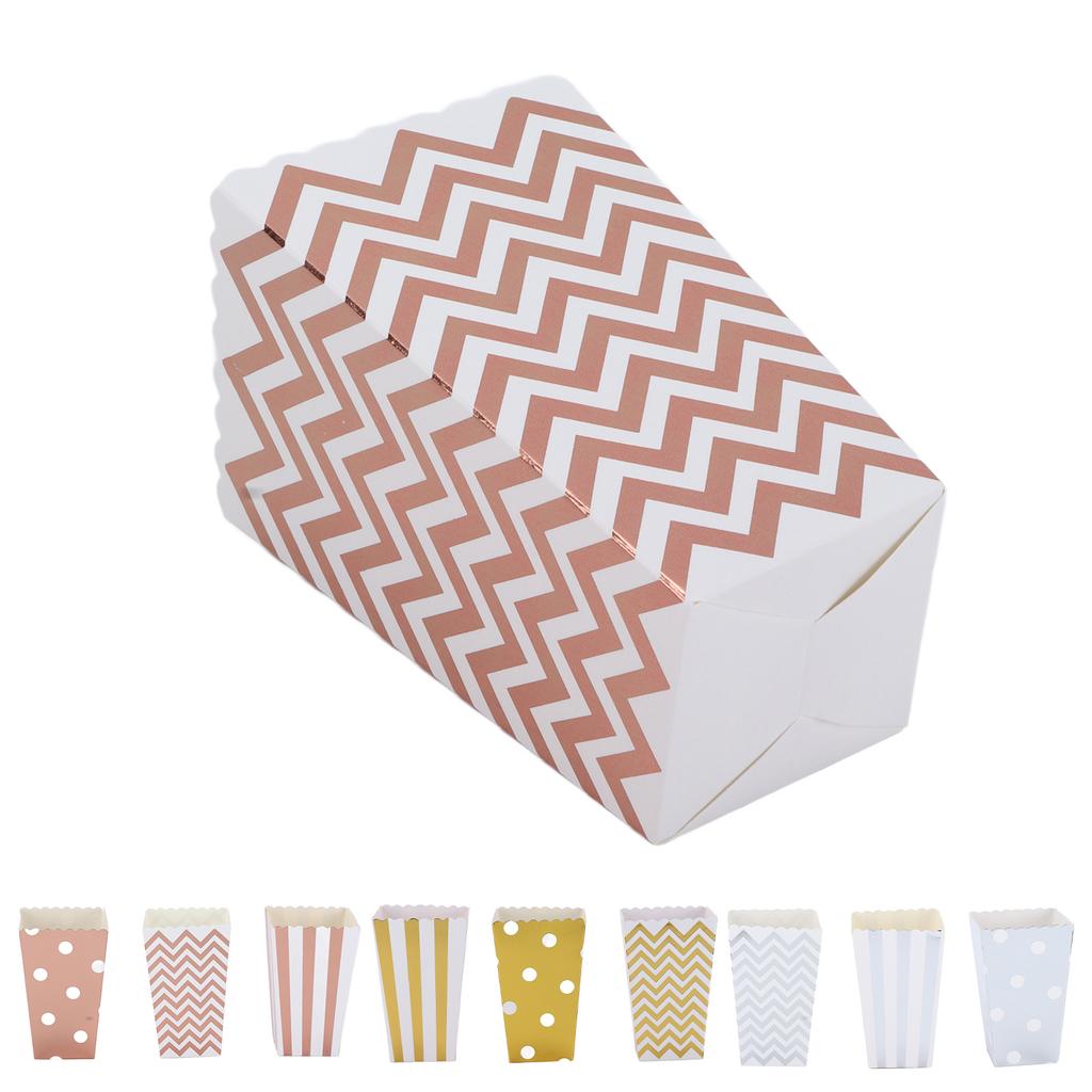 36PCS Popcorn Boxes Paper Large Capacity Top Opening Lightweight Portable Popcorn Cups