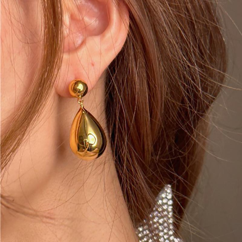 foxanry Геометрические серьги с каплями воды для женщин, простые творческие индивидуальные ювелирные изделия на юбилей, подарки, оптовая продажа, предотвращают аллергию