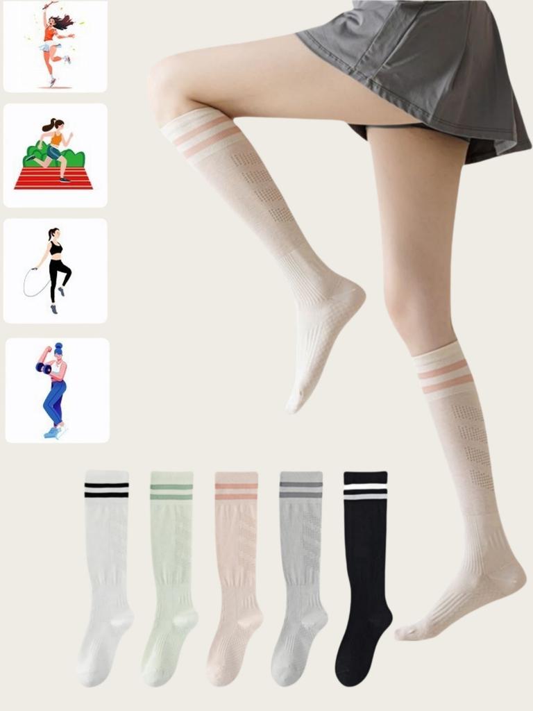 1/ 3 пары белых летних носков, спортивные компрессионные носки, женские спортивные и фитнес-носки, носки для йоги, носки для икр