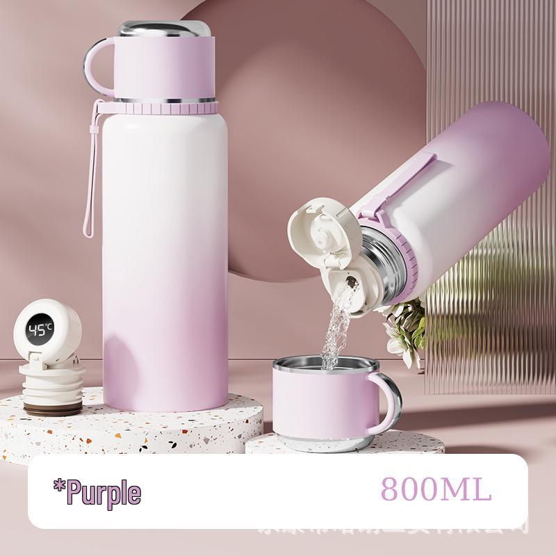 Изолированная бутылка для воды из нержавеющей стали 316 с двойными крышками и ситечком для чая для использования на открытом воздухе