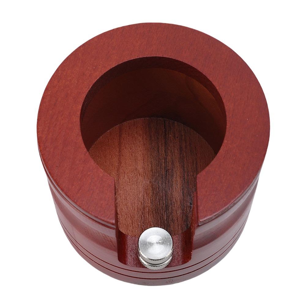 Non-Slip Base Tamping Station Solid Wood Portafilter Tamping Station Coffee Shop
