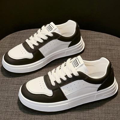 Ботинки Panda Board Shoes из кожи на платформе, белые туфли для женщин, ранняя осень, новые универсальные студенческие повседневные спортивные туфли