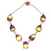 Necklace Bio-Tourmaline Quartz 14 Ct Gold Plated Jewelry 18-20''