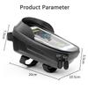 Rainproof Bicycle Bag Bike Frame Front Top Tube Phone Bag Cycling Waterproof Mobile Phone Holder with Touchscreen Bag Case 7inch