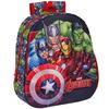Backpack - AVENGERS - 3D Kindergarten - 33 CM - Red - Zipped - Adjustable Straps
