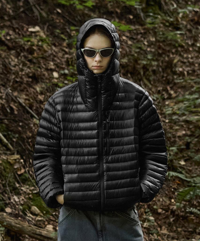 Minimalproject Silent See-Through Hooded Lightweight Down Jacket Mpj112 / 4 Colors
